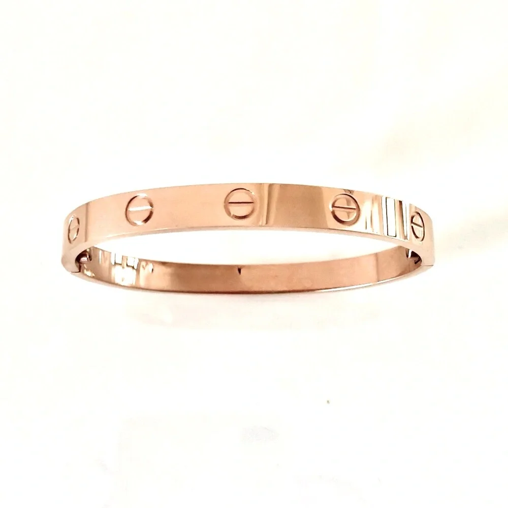 Rose Gold Screw Classic Model Bracelet
